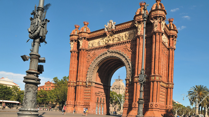 Arc de Triomphe di Barcelona